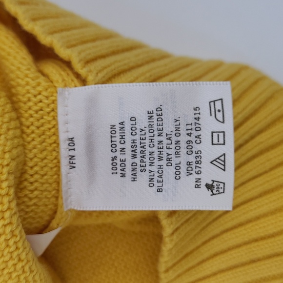 NWT Nautica Yellow Pullover Sweater Men's Size XXL - Picture 3 of 6